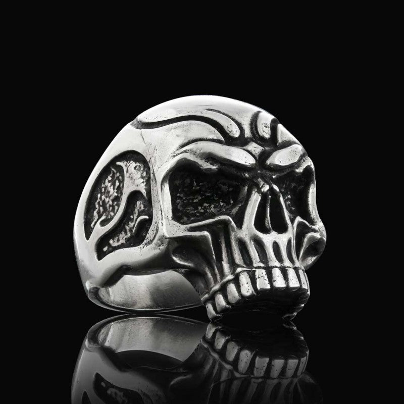 925 Sterling Silver Skull Ring - view 3