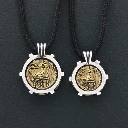 925 Sterling Silver Special Design Coin Women Pendant by SWISS PLUS - Unique Design Women Pendants - view 3