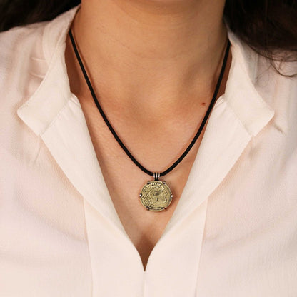 925 Sterling Silver Special Design Coin Women Pendant by SWISS PLUS - Unique Design Women Pendants - view 4
