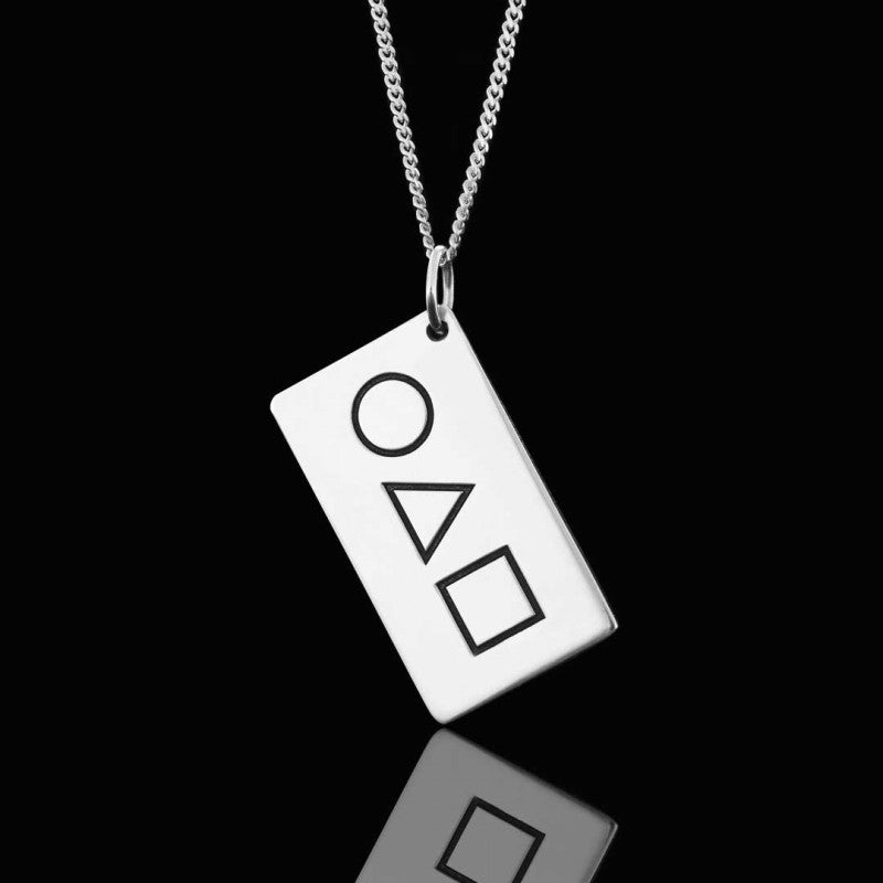 925 Sterling Silver Squid Game Pendant by SWISS PLUS - Unique Pendants & Cool Design Necklaces - view 2