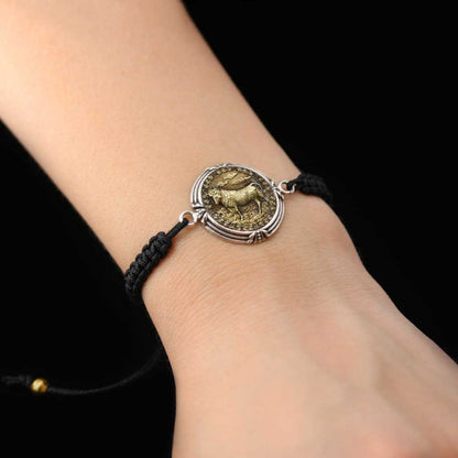 925 Sterling Silver Taurus Bracelet by SWISS PLUS - Zodiac Collection
