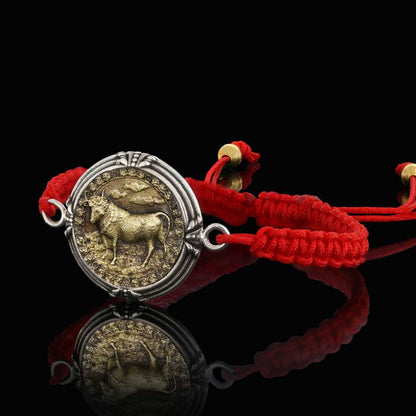 925 Sterling Silver Taurus Bracelet by SWISS PLUS - Zodiac Collection - view 2