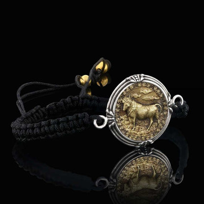 925 Sterling Silver Taurus Bracelet by SWISS PLUS - Zodiac Collection - view 3