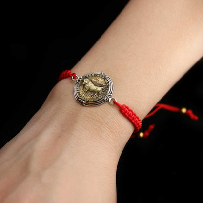 925 Sterling Silver Taurus Bracelet by SWISS PLUS - Zodiac Collection - view 4