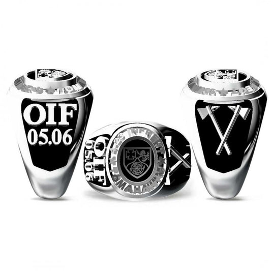 925 Sterling Silver Tomahawks Signet Ring - view 1
