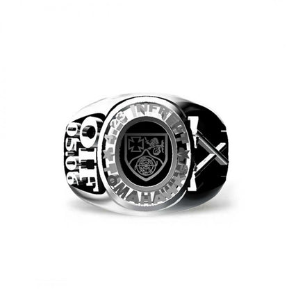 925 Sterling Silver Tomahawks Signet Ring by SWISS PLUS - Military Rings - view 2