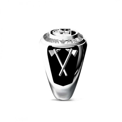 925 Sterling Silver Tomahawks Signet Ring by SWISS PLUS - Military Rings - view 4