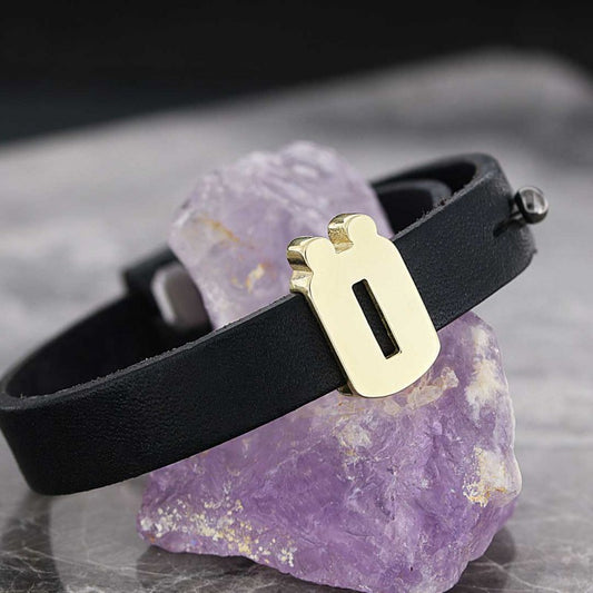 925 Sterling Silver Unique Design Letter Ö Bracelet