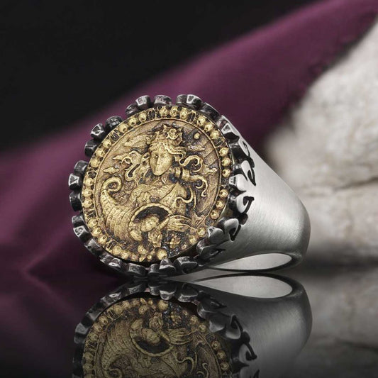 925 Sterling Silver Virgo Sign Ring - view 1