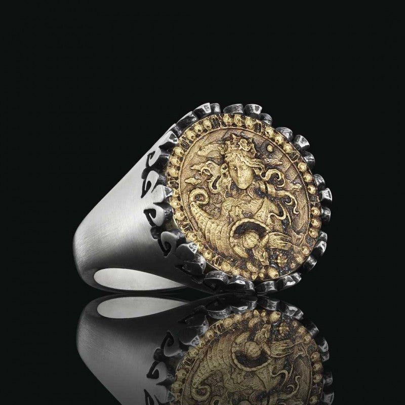 925 Sterling Silver Virgo Sign Ring by SWISS PLUS - Zodiac Collection - view 2