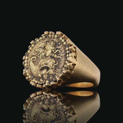 925 Sterling Silver Virgo Sign Ring by SWISS PLUS - Zodiac Collection - view 3