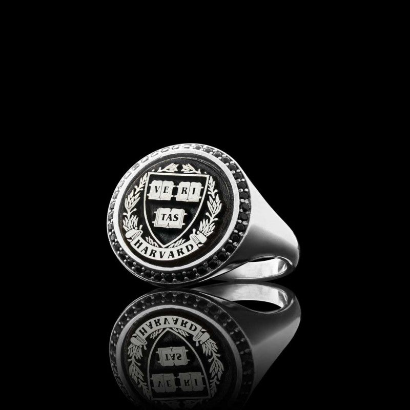 925 Sterling Silver Women Design Harvard Ring by SWISS PLUS - 925 Sterling Silver Rings for Men & Women - view 2