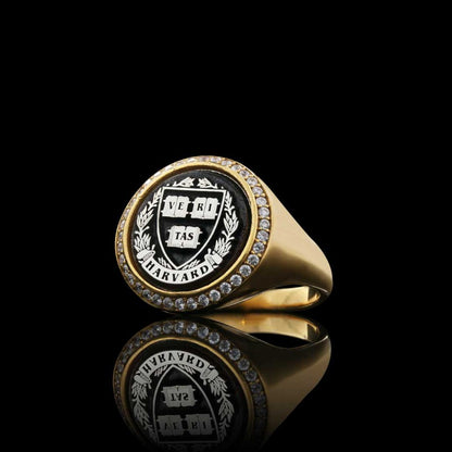 925 Sterling Silver Women Design Harvard Ring by SWISS PLUS - 925 Sterling Silver Rings for Men & Women - view 3