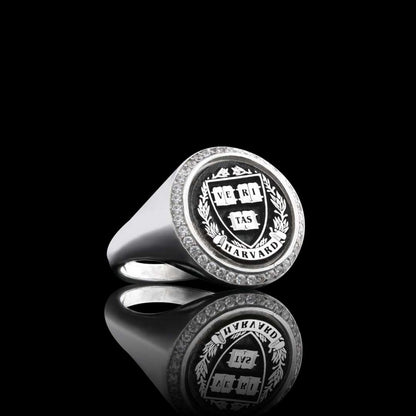 925 Sterling Silver Women Design Harvard Ring by SWISS PLUS - 925 Sterling Silver Rings for Men & Women - view 4