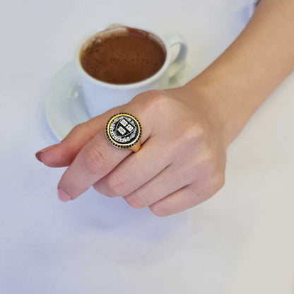 925 Sterling Silver Women Design Harvard Ring by SWISS PLUS - 925 Sterling Silver Rings for Men & Women - view 6