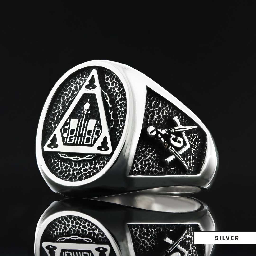 Acacia Masonic Ring, Free Masonic Ring, Master Mason Ring - view 3