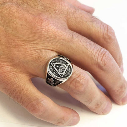 Acacia Masonic Ring, Free Masonic Ring, Master Mason Ring by SWISS PLUS - Mason Collection - view 6