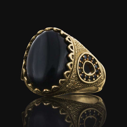 Amber Stone Silver Ring 925 Sterling by SWISS PLUS - Unique Design Rings - view 6