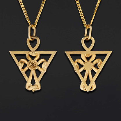 Amorc Mystic Cross Necklace, Rosicrucian Pendant, Spiritual Symbol Jewelry by SWISS PLUS - Christian Collection - view 4