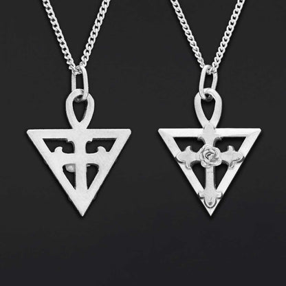 Amorc Rosae Crucis Pendant, Rosicrucian Necklace, Cross Necklace, Rosicrucian Amorc Jewelry by SWISS PLUS - Christian Collect