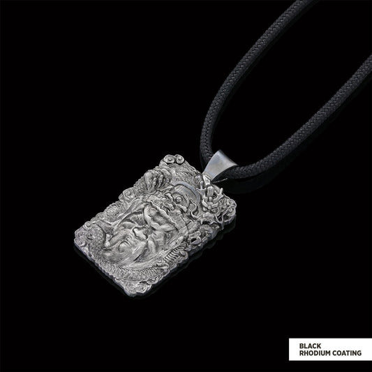 Ancient Warrior Pendant Black Rhodium Coating