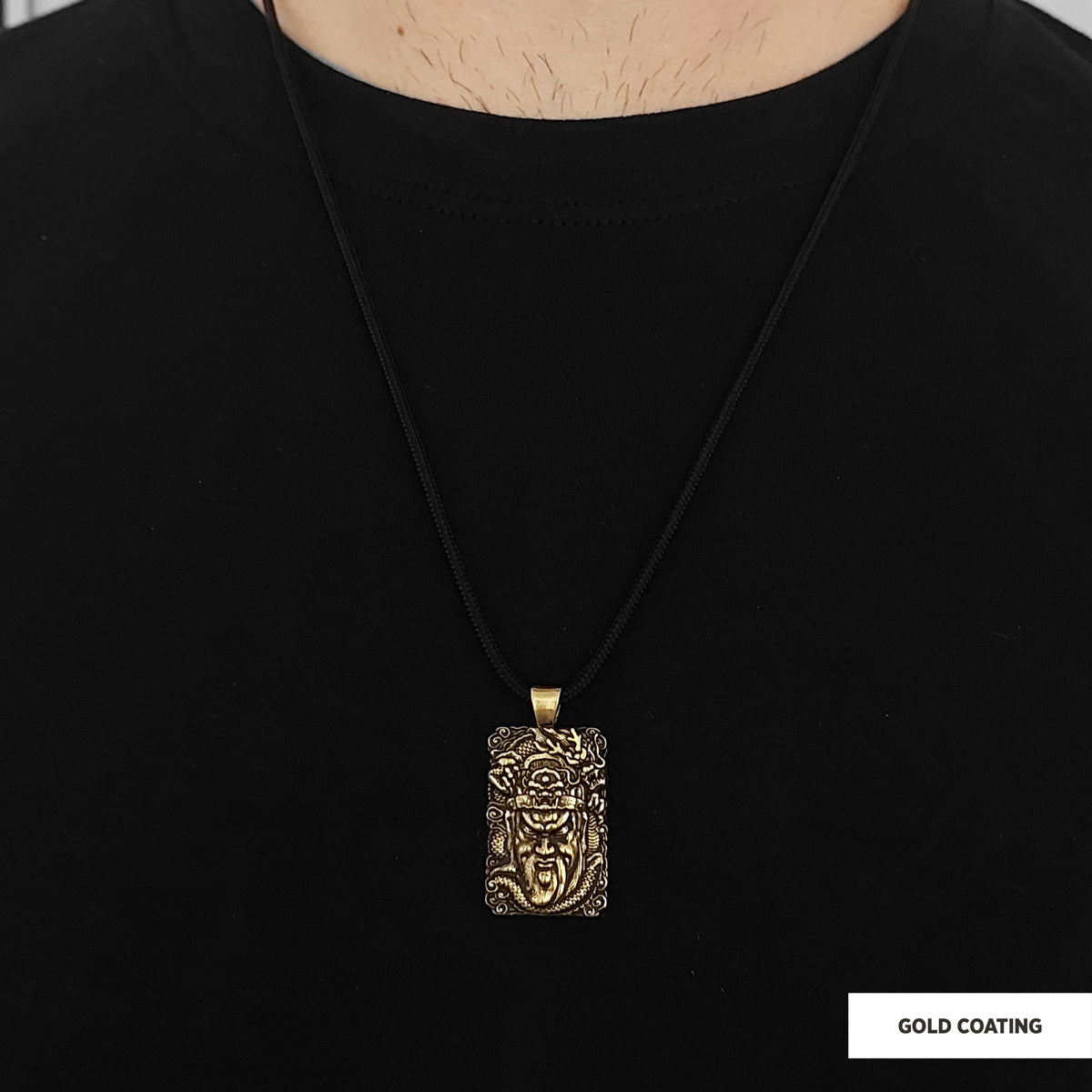 Ancient Warrior Pendant Gold Coating by SWISS PLUS - Unique Pendants & Cool Design Necklaces - view 2