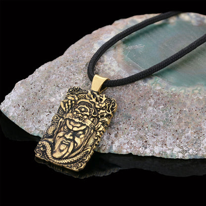 Ancient Warrior Pendant Gold Coating by SWISS PLUS - Unique Pendants & Cool Design Necklaces - view 4