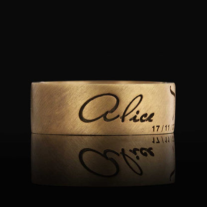 Anniversary Motto Band ring by SWISS PLUS - Inspirational Rings - view 3