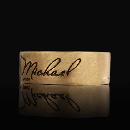 Anniversary Motto Band ring by SWISS PLUS - Inspirational Rings - view 5