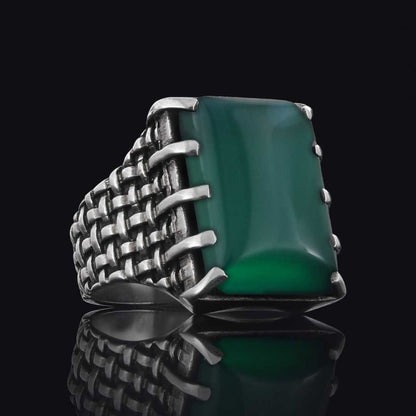 Arcana Silver Men Ring by SWISS PLUS - Unique Design Rings - view 2