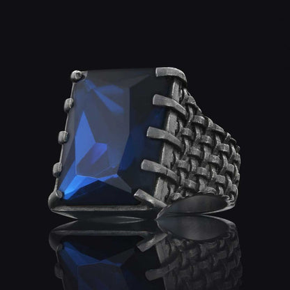 Arcana Silver Men Ring by SWISS PLUS - Unique Design Rings - view 5