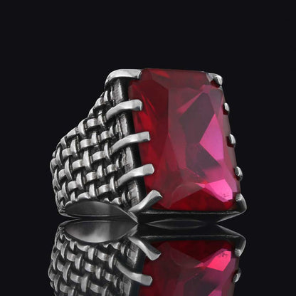 Arcana Silver Men Ring by SWISS PLUS - Unique Design Rings - view 6