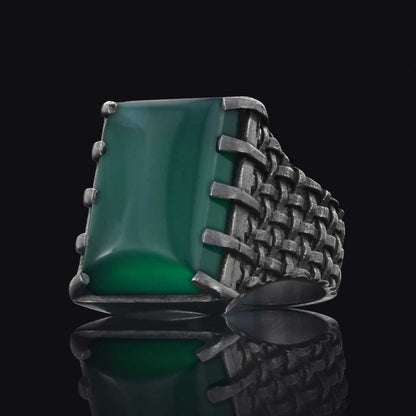 Arcana Silver Men Ring by SWISS PLUS - Unique Design Rings - view 7