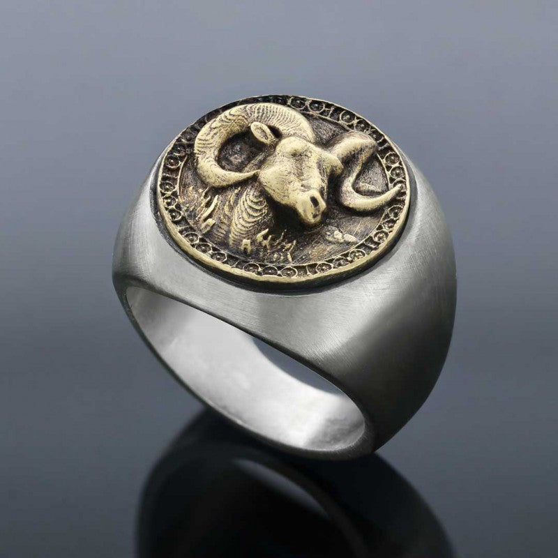 Aries Horoscope Ring - view 3