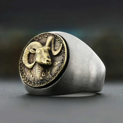 Aries Horoscope Ring by SWISS PLUS - Zodiac Collection