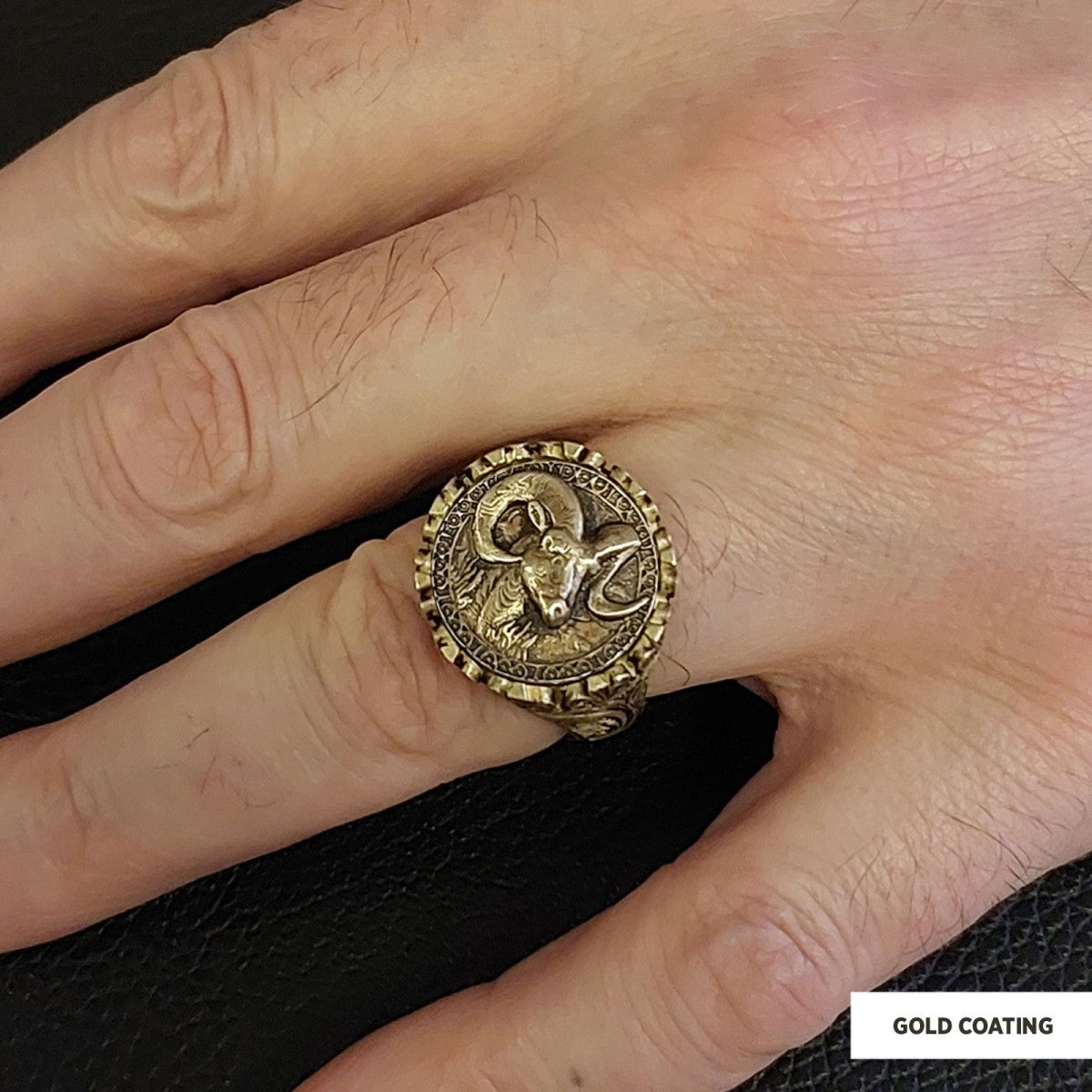 Aries Sign Ring, 925 Sterling Silver Aries Sign Ring by SWISS PLUS - Zodiac Collection - view 6