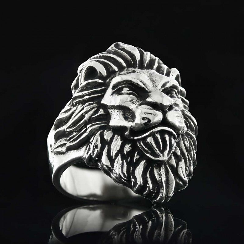 Lion Silver Ring - view 3