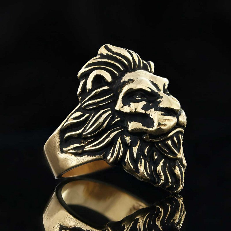 Lion Silver Ring - view 4