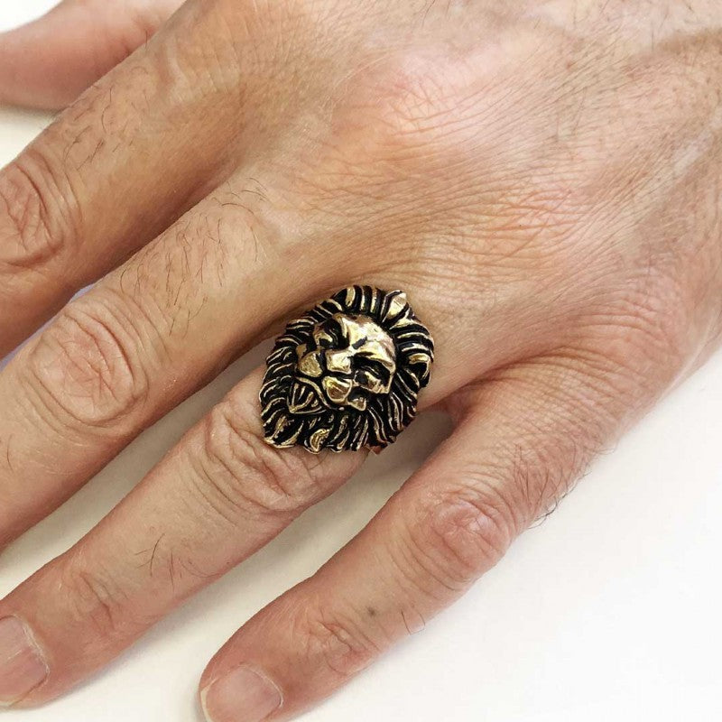 Lion Silver Ring - view 5