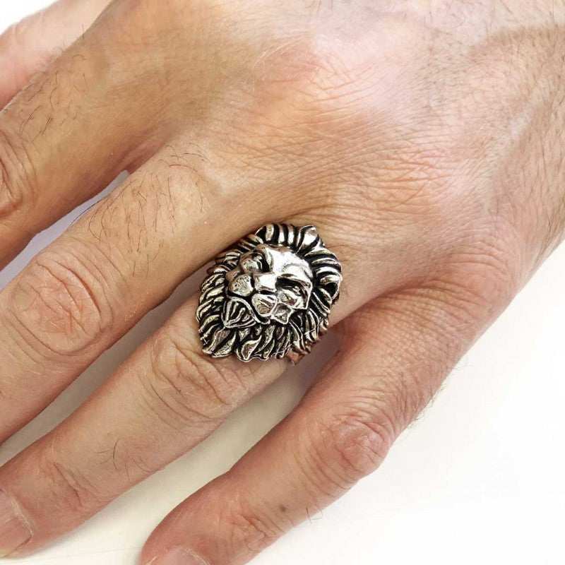 Lion Silver Ring - view 7