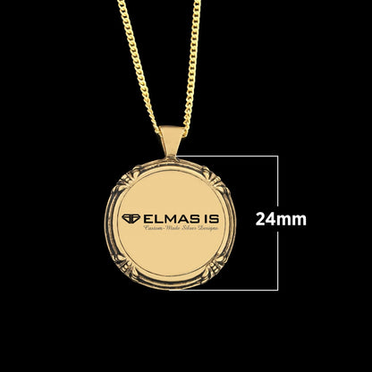 Ayetel Kursi Silver Necklace, Ayetel Kursi Pendant by SWISS PLUS - Islamic Collection - view 7