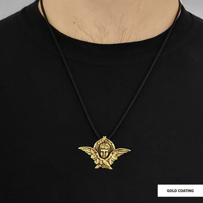 Baby Angel Pendant Gold Coating by SWISS PLUS - Unique Pendants & Cool Design Necklaces - view 2