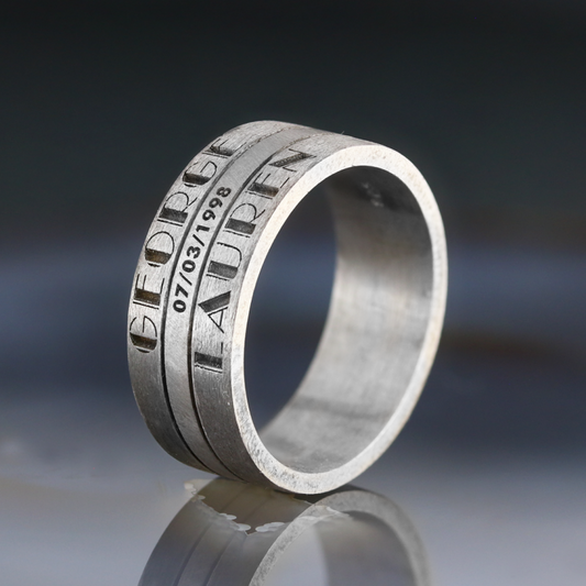 Memories Motto Band Ring
