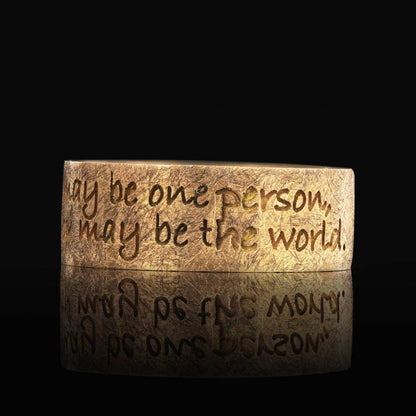 Band Ring Silver by SWISS PLUS - Inspirational Rings - view 5