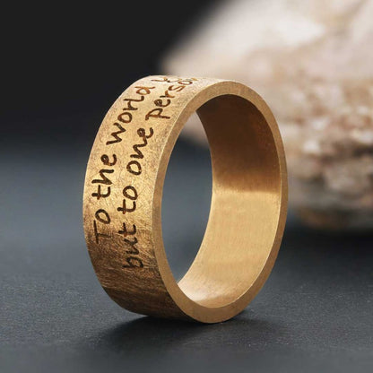 Band Ring Silver by SWISS PLUS - Inspirational Rings