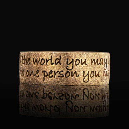 Band Ring Silver by SWISS PLUS - Inspirational Rings - view 4