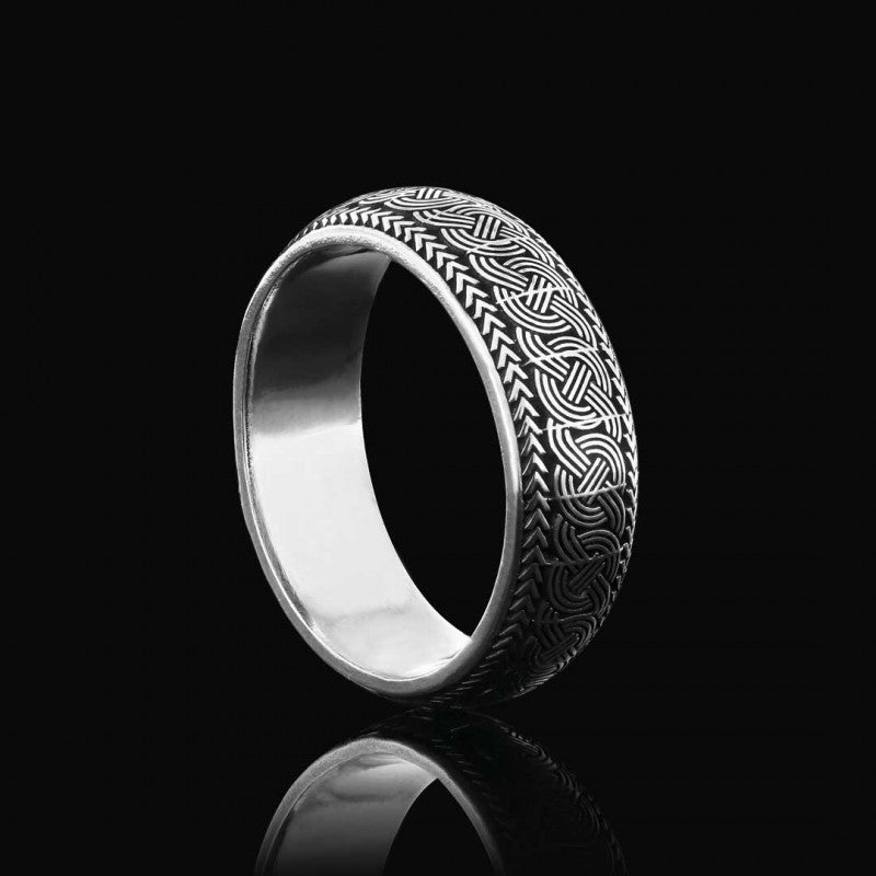 Customizable Braided Band Wheat Woven Wire Twisted Silver Wedding Ring by SWISS PLUS - Engagement Rings - view 2