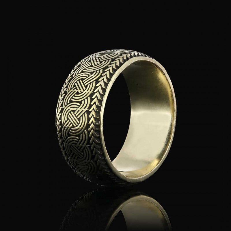 Customizable Braided Band Wheat Woven Wire Twisted Silver Wedding Ring - view 3