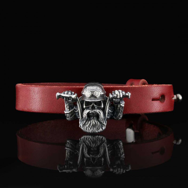 Biker Skull Bracelet - view 6