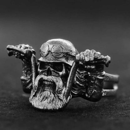 Biker Skull Ring by SWISS PLUS - Skull Rings